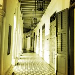 Pretty tiles at the entrance to the Singapore Art Museum